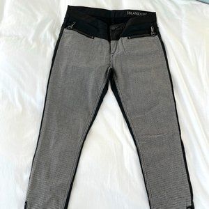 BLANKNYC Black Vegan Leather Back Zip Skinny Pants, Size 26